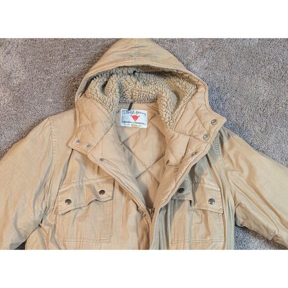 Vintage Mens Field & Stream Insulated Gordon Ferguson Chore Coat Hood Quilted 40 - Picture 4 of 16